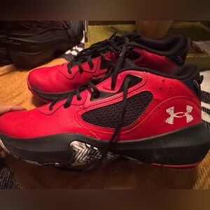 Under Armour Red and Black Athletic Shoes